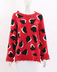 R13 Hearts Oversized Sweater Size Small