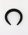 Paris Mode Velvet Crystal Padded Headband Size 3cm