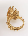 Alexander McQueen Shell Skull Ring Size US 5.75