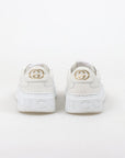 Gucci GG Leather Embossed Sneakers Size 40