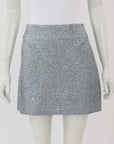 Oroton Metallic Tweed Mini Skirt Size 12