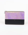 Celine Iridescent and Leather Clutch