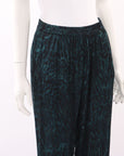 Rabens Saloner Satin Print Pants Size Small