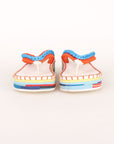 Chloe Lou Crochet Platform Flip Flops Size 42