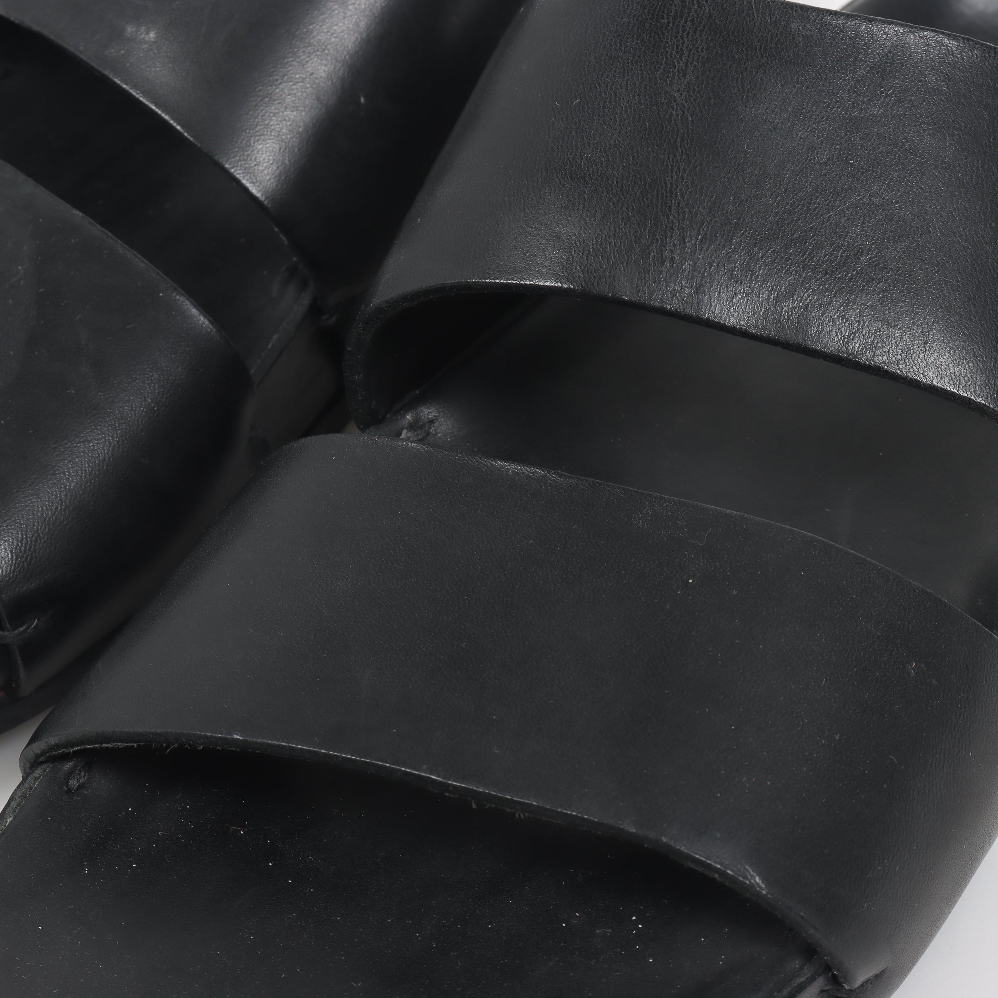 Feit Leather Slides Size L | 40