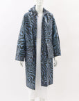 Ganni Printed Waterproof Raincoat Size 34 | AU 6