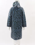 Ganni Printed Waterproof Raincoat Size 34 | AU 6