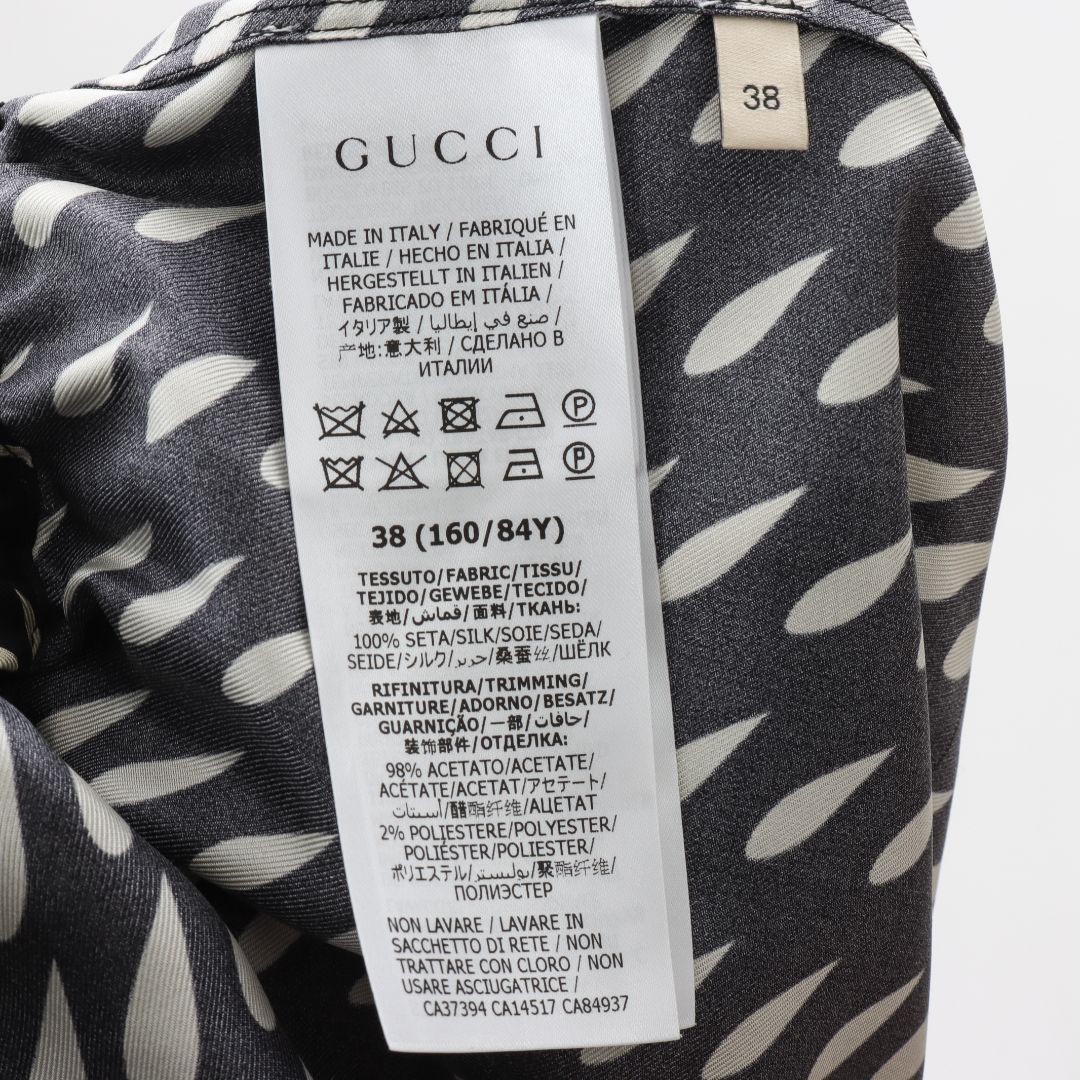 Gucci 2021 Silk Print Midi Dress IT 38 | AU 6