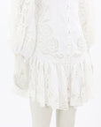 Zimmermann 'Mae' Lace Button Mini Dress Size 1