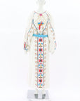 Farm Rio Macaw Embroidered Maxi Dress Size Small