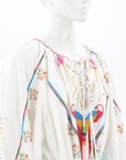 Farm Rio Macaw Embroidered Maxi Dress Size Small