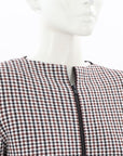 Scanlan Theodore Houndstooth Crepe Knit Jacket with Belt Size Medium