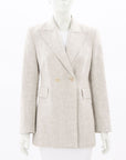 Scanlan Theodore Linen Double Breasted Jacket Size 8