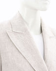 Scanlan Theodore Linen Double Breasted Jacket Size 8