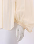 Chloe Pleated Ruffle Blouse Size FR 42 | AU 14