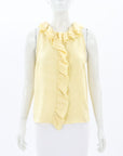 Chanel Silk Ruffle Blouse Size FR 38 | AU 10