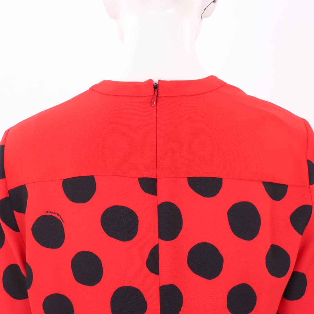 Marni Polka Dot Cady Midi Dress Size IT 44 | AU 12