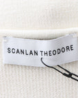 Scanlan Theodore Crepe Knit Zip up Ruffle Jacket Size Medium