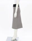 Scanlan Theodore Houndstooth Crepe Knit Pencil Skirt Size Medium