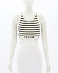 Celine Stripe Knit Sports Crop Size XL