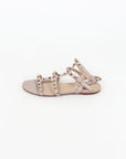 Valentino 'Rockstud' Flat Ankle Strap Sandals Size 37