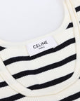 Celine Stripe Knit Sports Crop Size XL