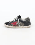 Golden Goose Leather and Glitter 'Superstar' Sneakers Size 37