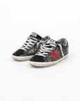 Golden Goose Leather and Glitter 'Superstar' Sneakers Size 37