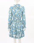 Me + Em Silk Blend Shadow Bloom Print Swing Dress Size 12