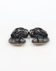 Gucci Leather Tassel Flat Sandals Size 37