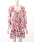 Poupette St Barth Floral Mini Dress Size O/S