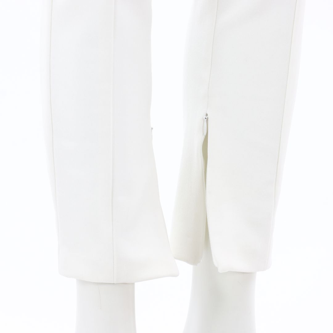 Prada Crepe Knit Slim Fit Trousers Size IT 42 | AU 10