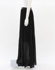 By Marlene Birger 'Lallah' Pleated Chiffon Maxi Skirt Size 38 | AU 10