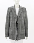 Proenza Schouler Oversized Wool Plaid Blazer Size US 6 | AU 10