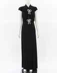 Self Portrait Stretch Crepe Maxi Dress Size 10