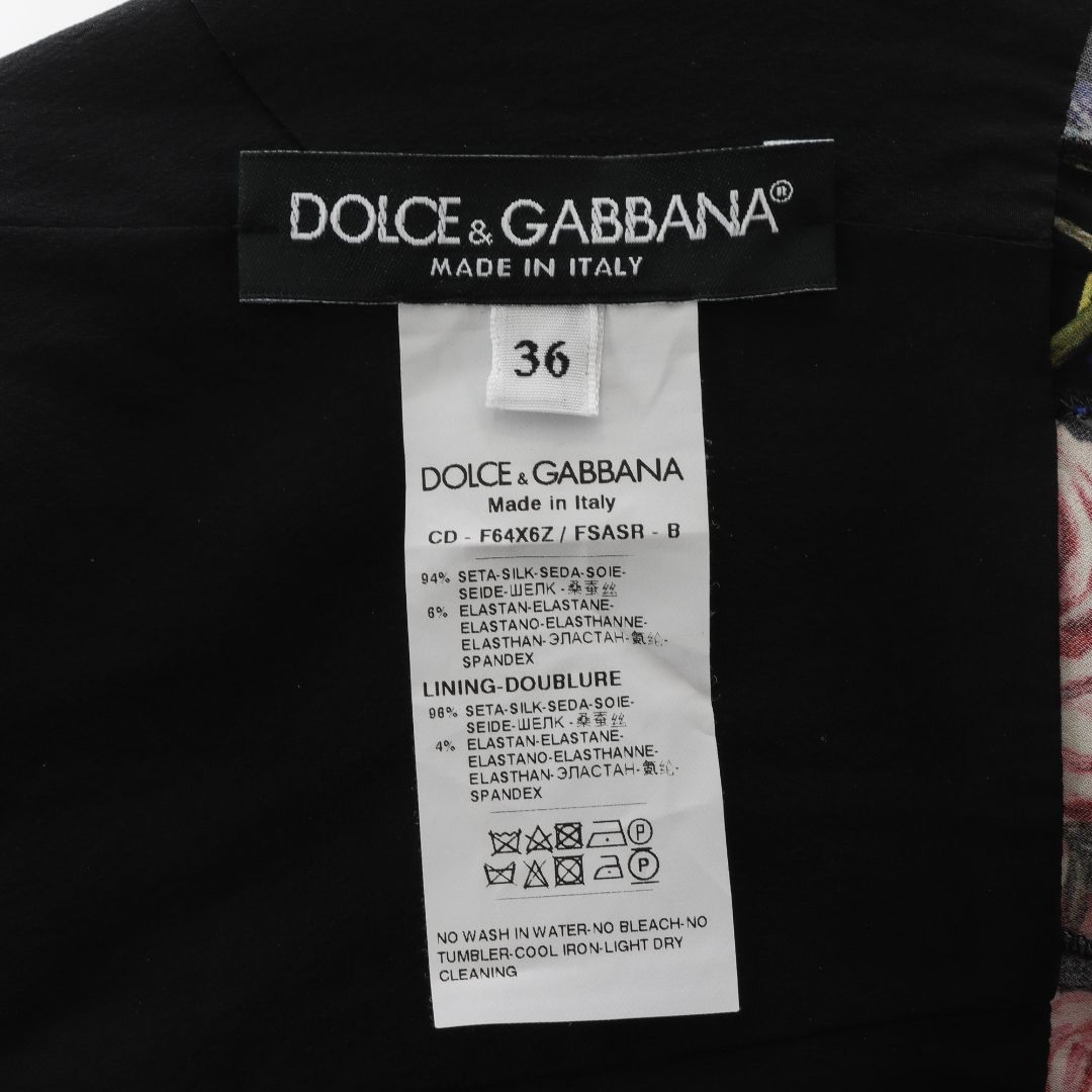 Dolce &amp; Gabbana SS17 Silk Floral Dress Size IT 36 | AU 4-6
