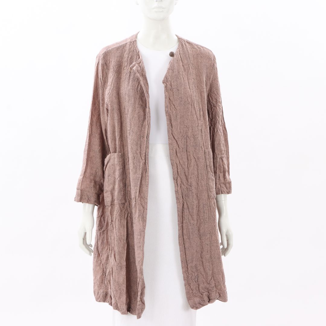 Daniela Gregis Linen/Wool Single Button Jacket O/S