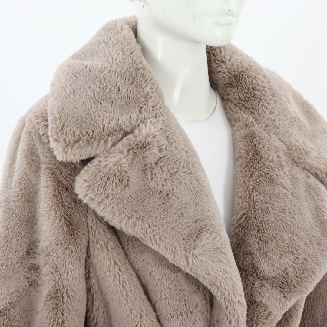 Ena Pelly &#39;Tahnee&#39; Longline Faux Fur Coat Size 12