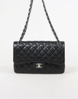 Chanel Caviar Leather Classic Double Flap Bag Size Jumbo