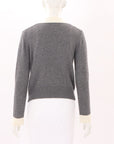 Claudie Pierlot Contrast Trim Wool Blend Cardigan Size 1