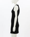 Ganni Shirred Velvet Mini Dress Size 36 | AU 8