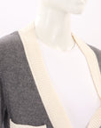 Claudie Pierlot Contrast Trim Wool Blend Cardigan Size 1