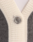 Claudie Pierlot Contrast Trim Wool Blend Cardigan Size 1