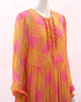 Baum Und Pfergarten Printed Silk Dress Size Medium