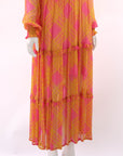 Baum Und Pfergarten Printed Silk Dress Size Medium