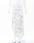 Balenciaga Logo-Print Jersey Midi Skirt Size IT 38 | AU 6