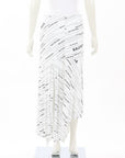 Balenciaga Logo-Print Jersey Midi Skirt Size IT 38 | AU 6