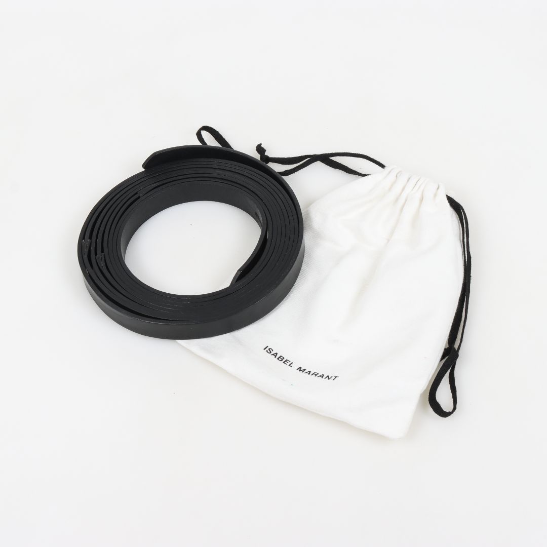 Isabel Marant Leather Double Knit Lonny Belt Size O/S
