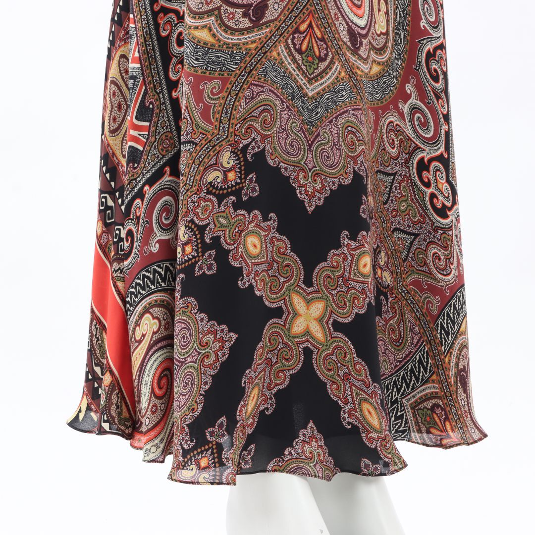 Etro Silk Georgette Maxi Skirt Size IT 40 | AU 8