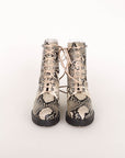 Lamperti Snake Print Boots Size 38